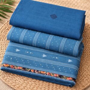 ELKE Azure Heritage Weave Set ELKE-C-0162