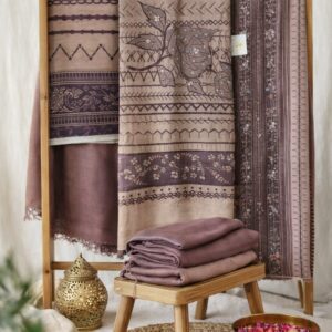 ELKE Plum Heritage Weave Set ELKE-C-0158