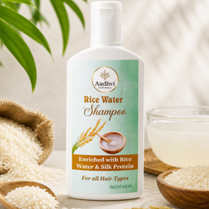 Aadhvi Naturals Rice Water Shampoo with Silk Protein | Hair Strengthening & Nourishing Shampoo | 100 ml