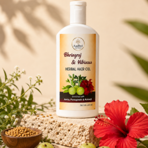 Aadhvi Naturals Bhringraj & Hibiscus Herbal Hair Oil | 200 ml