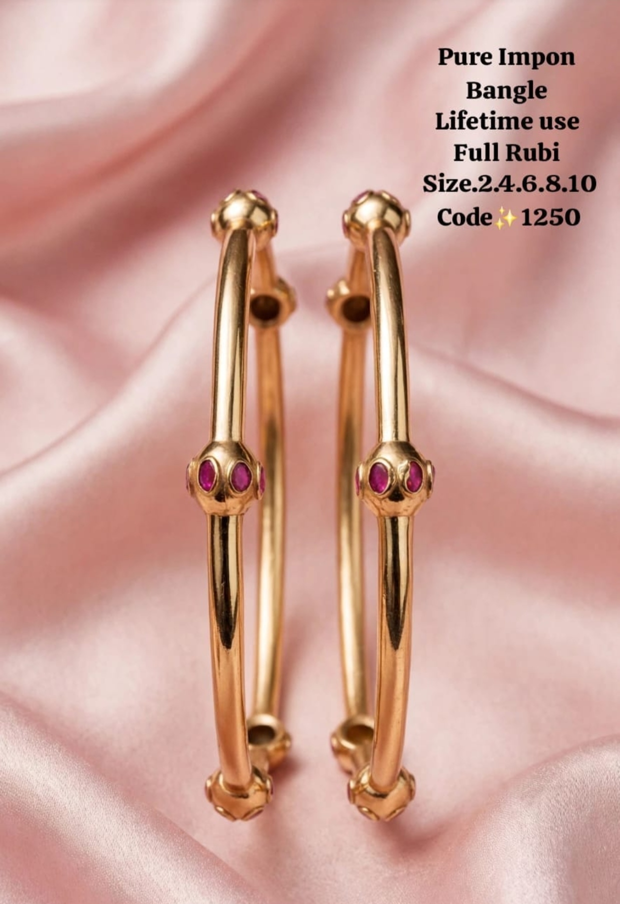 Pure impon bangles